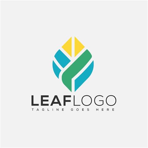 Blatt Logo Design Vorlage Vektorgrafik Branding Element Premium Vektor