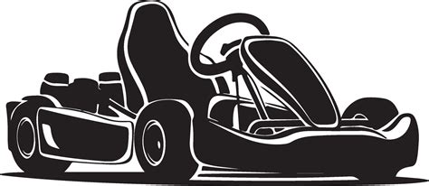 go kart silhouette 47229613 Vector Art at Vecteezy