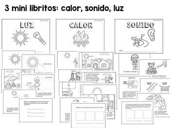 Energía mini libritos luz calor sonido Mini libros Primeros