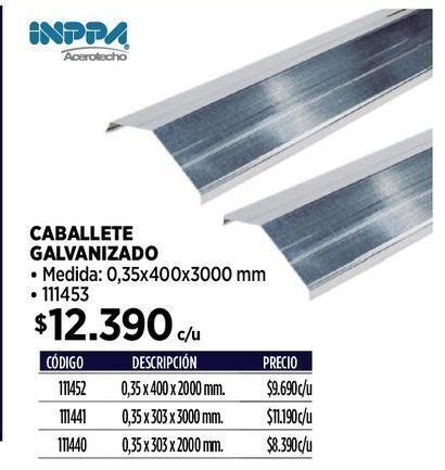 Caballete Galvanizado Oferta En Construmart