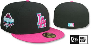 Miami Marlins Miami Vice Side Patch Beetroot Blue Fitted Hat