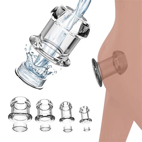 LZYLWC Hohler Analplug Mit Anti Leck Plug Buttplug Sexspielzeugset Transparent Anal Expansion