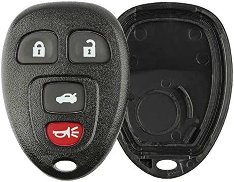 KeylessOption Replacement 4 Button Keyless Entry Remote Key Fob Shell