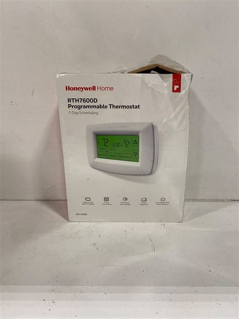 Honeywell Home Rth D Day Programmable Touchscreen Thermostat White