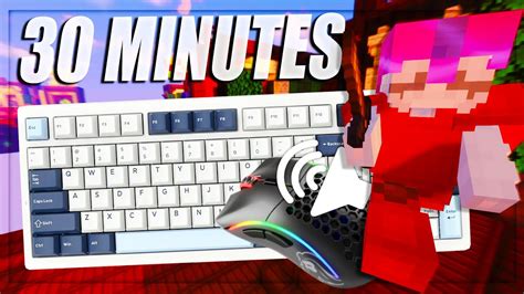 Uncut Minutes Of Thocky Keyboard And Mouse Asmr Hypixel Bedwars