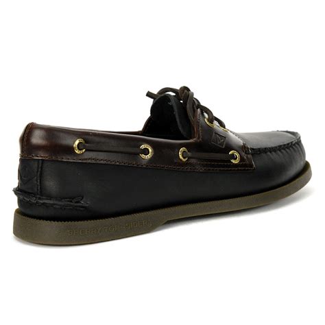 Sperry Top-Sider Men's Authentic Original Leather Boat Shoe Black ...