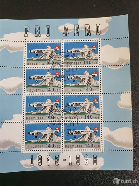 Briefmarken Pro Aero 1988 Gestempelt Im Kanton Thurgau Tutti Ch