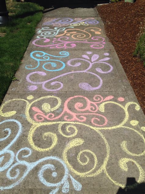 Sidewalk Chalk Swirly Mood Chalk Art Chalk Fun Fun Chalk Art