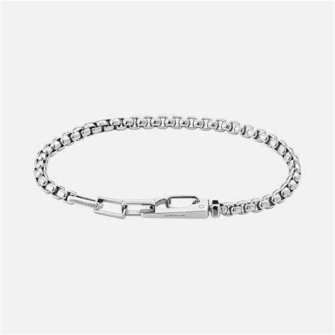 Bracelet In Stainless Steel With Carabiner Closure Bracelets