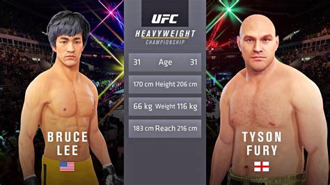 Bruce Lee Vs Tyson Fury Full Fight EA Sports UFC 4 YouTube