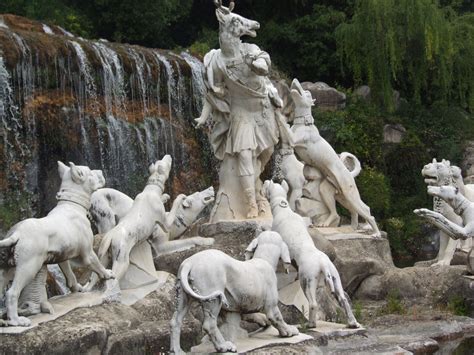 Royal Palace Of Caserta Italy Fountain Of Diana And Acteon A Detail