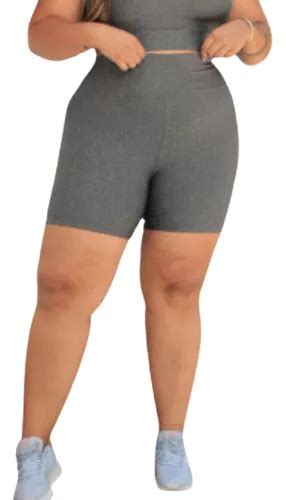 Bermuda Short Plus Size C S Modelador Alta Compress O Suplex Mercadolivre