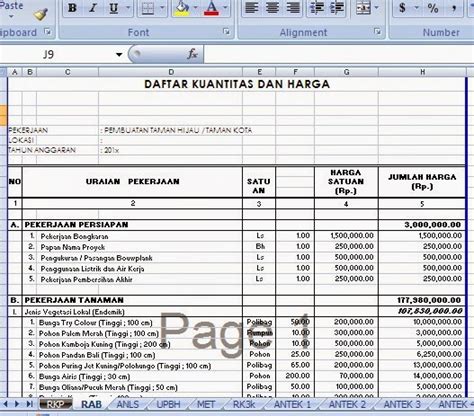 Kumpulan Contoh Rab Taman Download Contoh Rab Taman Kota