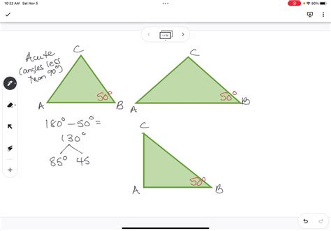 Solved In Triangle Abc The Measure Of Angle B Is Degrees Give