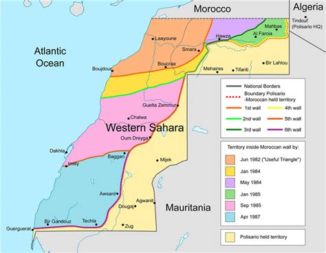 Map Of Western Sahara S Walls Note Creative Commons License From