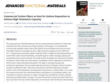 祝贺课题组与陕科大刘晓旭教授在材料领域顶级期刊advanced Functional Materials发表高水平论文 课题组新闻 低