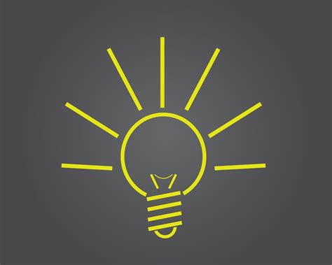 Idea lightbulb logo vector 11876137 Vector Art at Vecteezy