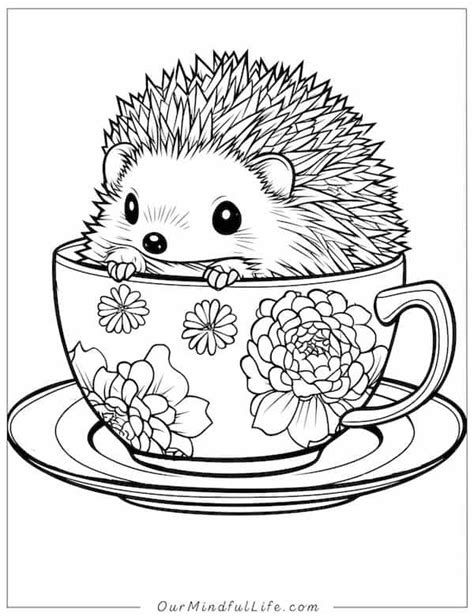 47 Cute Hedgehog Coloring Pages [Free Printables] - Our Mindful Life