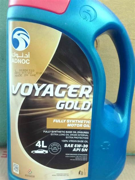 Jual Voyager Adnoc Oil Sae W Api Sn Fully Synthetic Original Import