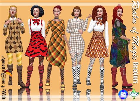 Annett S Sims 4 Welt Realm Of Magic Dresses Recolors Magic Dress