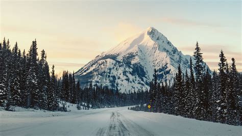 Mountain Winter Road Wallpapers - Wallpaper Cave