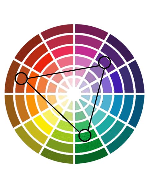 triadic color schemes