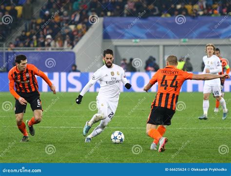 Uefa Champions League Game Shakhtar Vs Real Madrid Editorial Stock