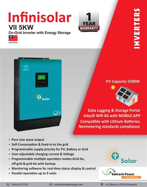 Tesla Axpert Vmii 5 Kw Single Phase Off Grid Solar Inverter Vm2