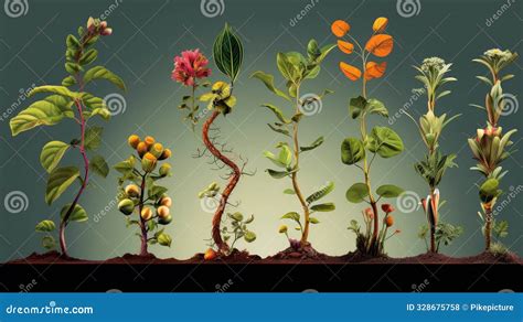 Seedling Plant Life Cycle Stock Illustration Illustration Of Flowering