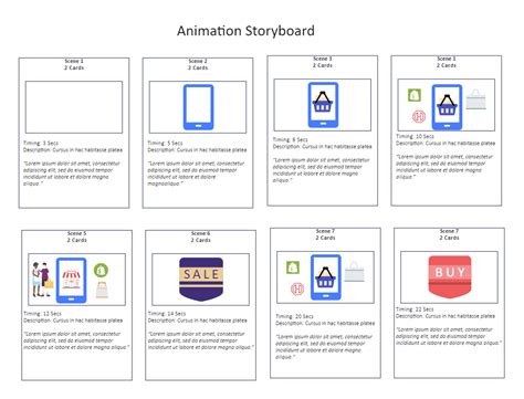 Animation Storyboard Template | EdrawMax | EdrawMax Templates