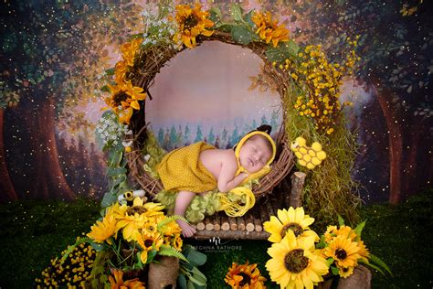 Newborn Baby Photoshoot Props Ideas - Meghna Rathore Photography