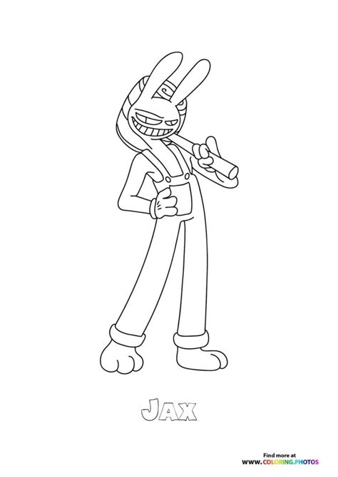 Jax With Hammer Coloring Pages For Kids