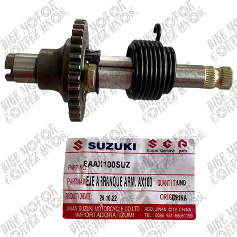 Bike Motor Cortez Hnos Eje Arranque Suzuki Ax100 EAAX100SUZ