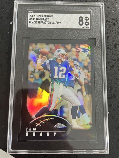 Topps Chrome Black Refractor Tom Brady For Sale Online