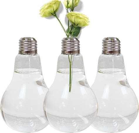 Lippsy Light Bulb Vase Light Bulb Flower Vase Desktop