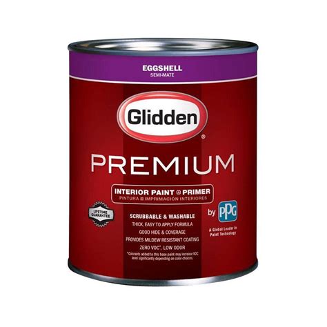 Glidden Premium Qt Base Eggshell Interior Paint Gln N The