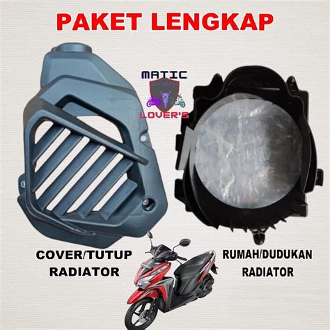 Jual Cover Radiator Tutup Radiator Dan Dudukan Radiator Pelindung Radiator Vario Techno 125 Fi