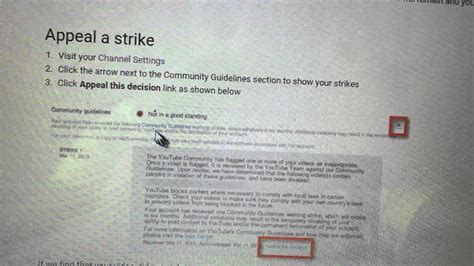 How To Remove Appeal Youtube Community Guidelines Strikes Youtube