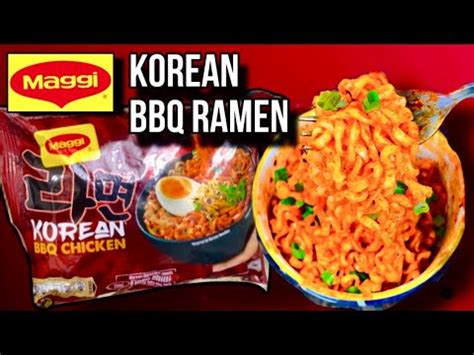 MAGGIS Newly Launched Korean BBQ Ramen Spicy Korean Noodles YouTube