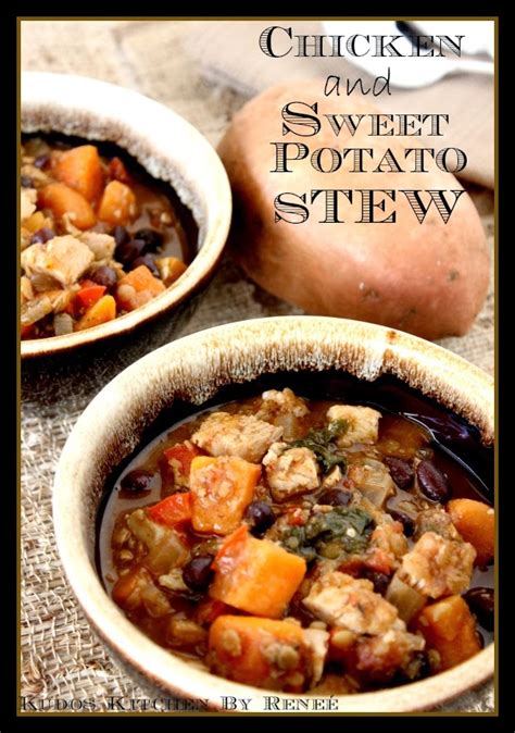 Slow Cooker Chicken And Sweet Potato Stew ⋆ Kudos Kitchen By Renee