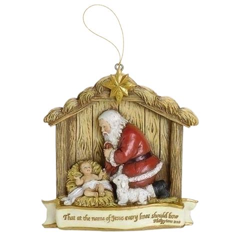 Kneeling Santa Ornament