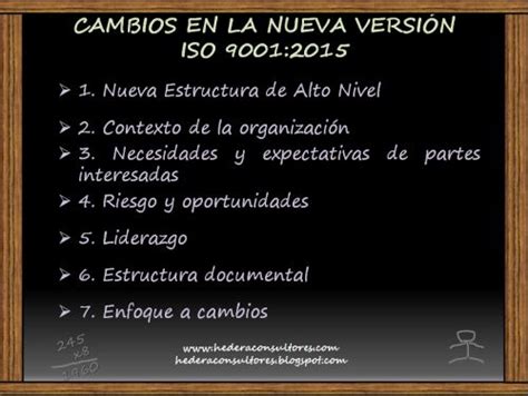 Calidad Y GestiÓn Empresarial Iso 9001 E Iso 14001 Principales Cambios En La Norma Iso 90012015