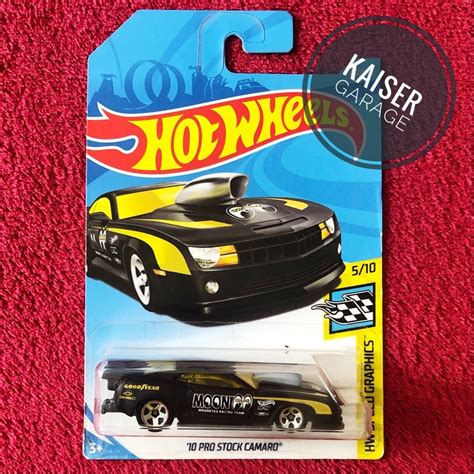 Hot Wheels Pro Stock Camaro Black Mooneyes Shopee Malaysia