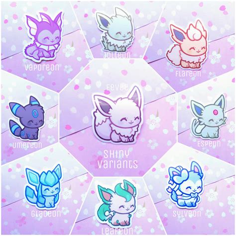 Artstation Shiny Eeveelution Stickers