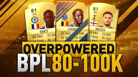 BEST CHEAP OVERPOWERED 80K TO 100K BPL FUT CHAMPIONS SQUAD BUILDER