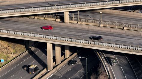 UK Highways M25 And M1 Motorways Interchange Aerial View 23582844 Stock