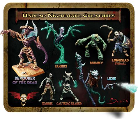 Undead Nightmare Creatures Set #001 (Metal) – Dark-Art-Studios