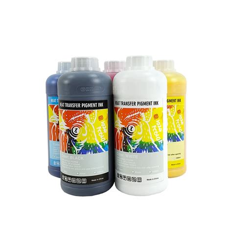 Fcolor 1000ml 5 Color Pigment Transfer White Dtf Ink For Film Epson