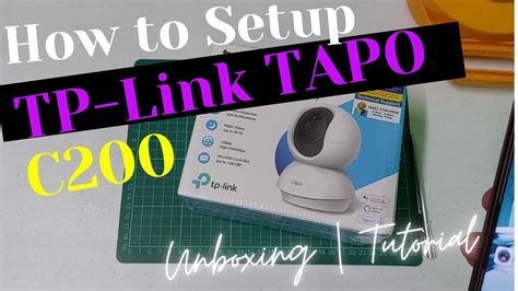 Tapo C Tp Link Paano Mag Setup Unboxing Tutorial Filipino