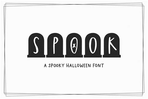 Spook | Halloween Gravestone Font | Handwriting Fonts ~ Creative Market